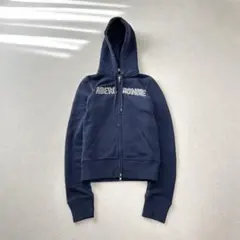 Abercrombie & Fitch ダブルジップ フーディー ネイビー