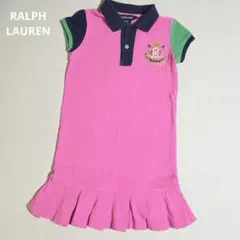 【RALPH LAUREN】ラルフローレン キッズ ポロワンピース 4T 刺繍のサムネイル