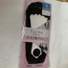 新品 Tuche 浅履き ストレッチレース フットカバー ブラック