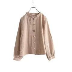 C.O.L.Z.A コルザ　長袖ブラウス　飾りボタン　M ハニーズ