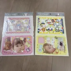 ミッフィー マイメロ　アルバムステッカー フォトカットテンプレート　シール