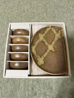 T*i様 織部向附揃 五客 共箱 木箱付き 向付 小鉢 茶懐石 和食器 作家物