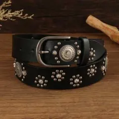 スタッズベルト 本革