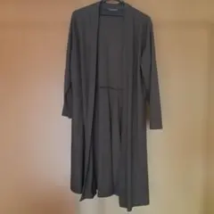 ロングカーディガン　ダークブラウン