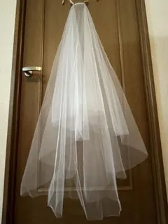 MIRROR MIRROR ホワイト チュール 二層式 ウェディングベール