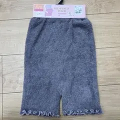 マタニティ 1分丈スパッツ L-LL 中灰　ねこ柄　ゆったりサイズ