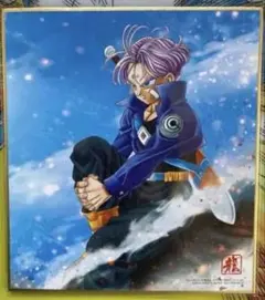 激レア】ドラゴンボール Z 未来トランクス VS メカフリーザ 色紙 鳥山