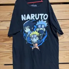 NARUTO ナルト Tシャツ 半袖 ブラック Lサイズ ナルト サスケ カカシ