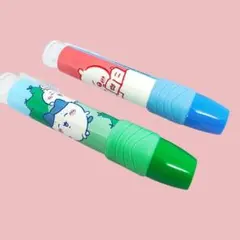 韓国 치이카와 公式商品 消しゴム 2点セット ノック式 하치와레 우사기