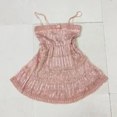 美品】POPPY ポピー チュール バルーン キャミソール ビスチェ ピンク 
