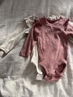 H&M ハート柄ロンパース