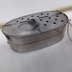 昭和レトロ 鮎 オトリ缶 おとり 金属製 銅製 フィッシングツール