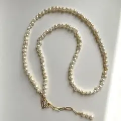 専用です❗️艶々　淡水パール　マルチ　ロングネックレス　60-70cm