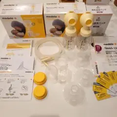 medela メデラ　パーソナルフィット　プラス　ポンプセット×2 オマケ付き