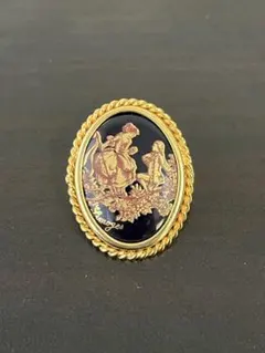 LIMOGES フランス製 ヴィンテージブローチ　レディース