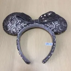 ディズニー カチューシャ ミニー スパンコール シルバー