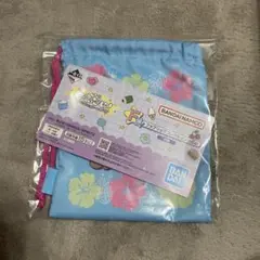 BANDAI NAMCO 花柄ポーチ 水色