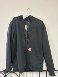 Carhartt ミッドウェイトフルジップスウェットパーカー　ブラック