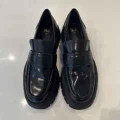 ZARA ブラック ローファー 40 (レディース)