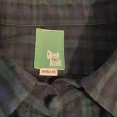 Green Room M 長袖シャツ　まるボタンかわいい メイド・イン・ジャパン