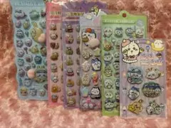 ちいかわ ウォーターシール ももシール ボンボンドロップ風シール 6シートセット