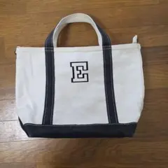 LLビーン　E刺繍入りキャンバストートバッグ
