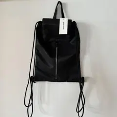 新品　MONO-MART ナップサック リュック ブラックのサムネイル