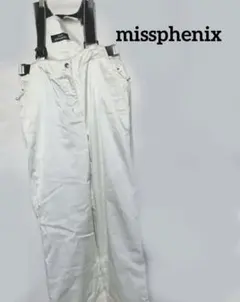missphenix【美品】つなぎ　ホワイトスキーウエア　雪山　防寒L