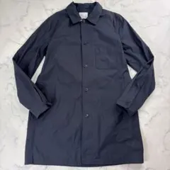 STILL BY HAND SHIRTS COAT 日本製 ショップコート 紺のサムネイル