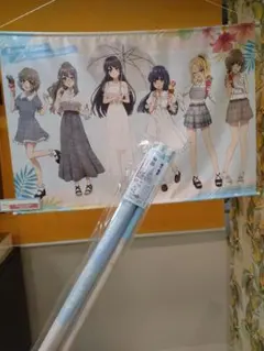 新品・希少】青ブタ バカンスver. 特典A賞 B1タペストリー - メルカリ