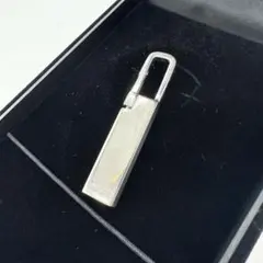 【希少・ヴィンテージ】GUCCI ロゴプレート カラビナ キーリング