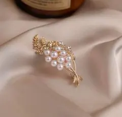 フォーマル ブローチ ｜パール 花 コサージュ｜卒業式 入学式 結婚式