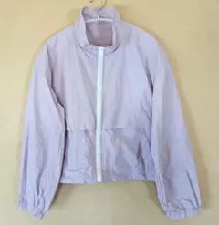❇ジーユー❇ナイロンジップアップジャンパートラックブルゾンSサイズ薄紫