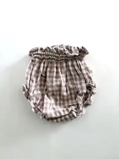 ZARA チェック柄ベビーブルマ 6-12M