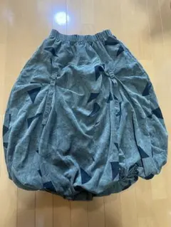 バルーンロングスカート カーキ アシンメトリー 変形デザイン
