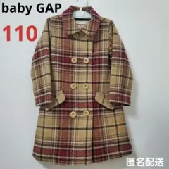 baby GAP TODDLER チェックのダブルボタンコート 110サイズ
