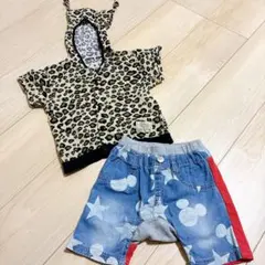 ベビードール 半袖 半ズボン 短パン ベビー 90センチ