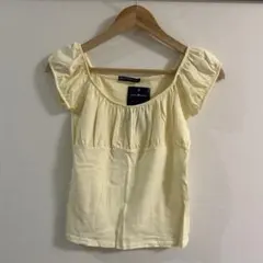 BRANDY MELVILLE パフスリーブ トップス イエロー