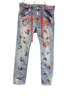 cvtvlist DENIMBAGGY PANTS バギー ブリーチ ダメージ - メルカリ