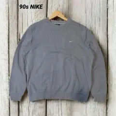 90s Nike スウェット 短丈 ボックス くすみ ワンポイント ゆるだぼ