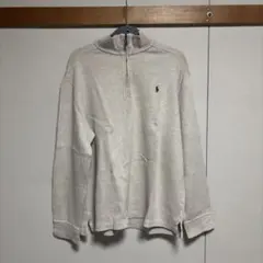 美品Polo by Ralph Lauren ハーフジップ コットンニット90s
