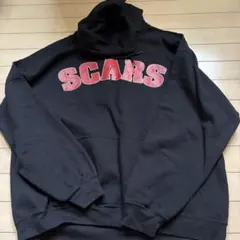 SCARS ロゴ プルオーバー パーカー ブラック XL 日本語ラップ　レアのサムネイル