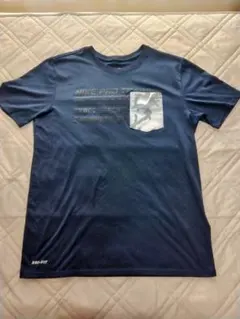 ナイキ DRY FIT Tシャツ　ネイビー【L】