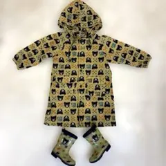 ミキハウス　DOUBLE.B レインコート 100 子供　　ベビー　雨具　カッパ