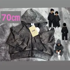 FMB エフエムビー　バースデイ　パーカー　ロゴ刺繍　トップス　70 トレーナー