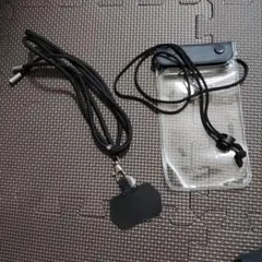 スマホショルダーストラップ 防水ケースセット