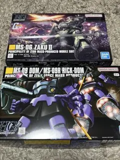 HGUC ザクⅡ & ドム/リックドム 2点セット