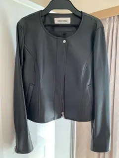 ミッシュマッシュ　ブラックレザージャケット