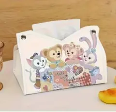 【新品未使用品】ダッフィーティッシュボックスカバー　ティッシュケース