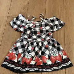 最終値下げ！メゾピアノ　水着　110cm いちご柄